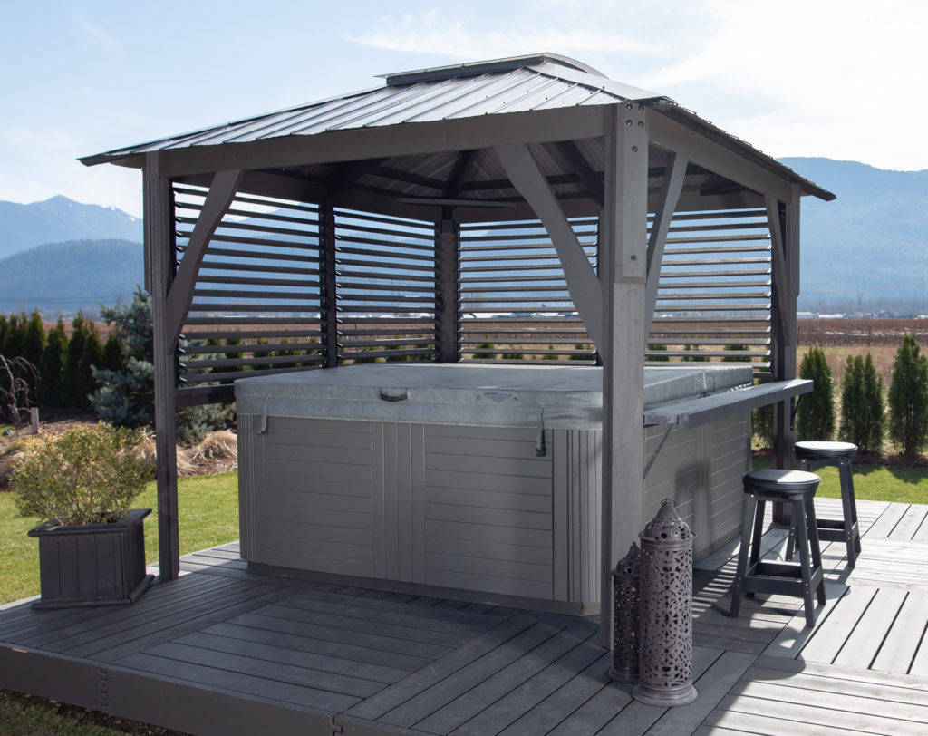 Spa Enclosure Napa 9x9 - Semi Enclosed
