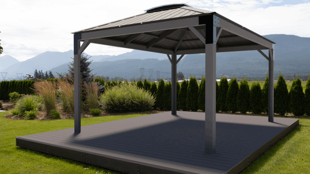 Spa Enclosure Sequoia 11x14 - Semi Enclosed