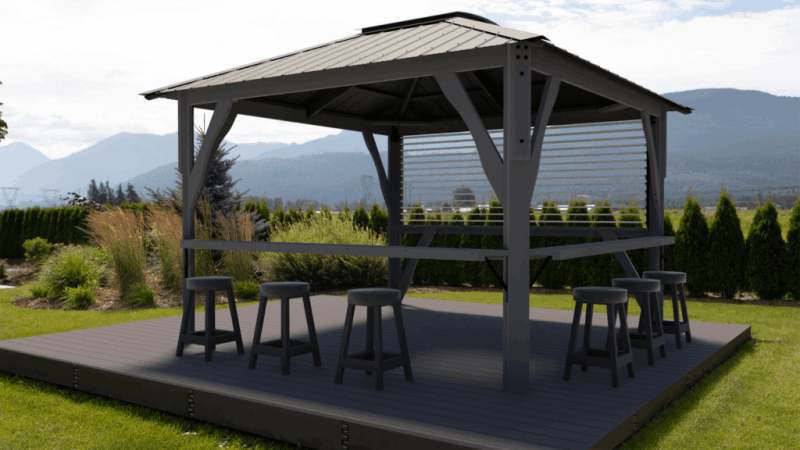 Spa Enclosure Sierra 11x11 - Semi Enclosed