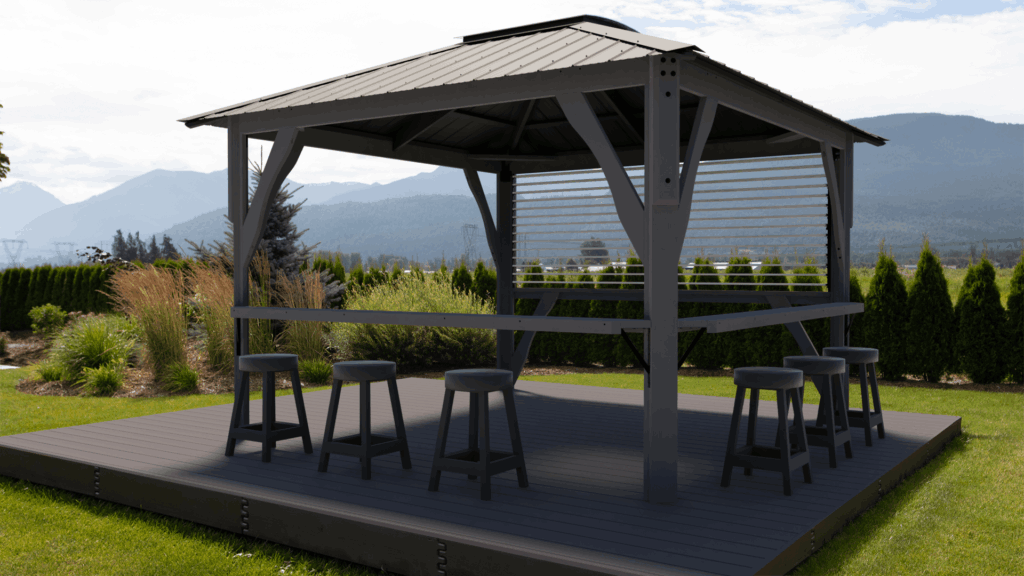 Spa Enclosure Sierra 11x11 - Semi Enclosed
