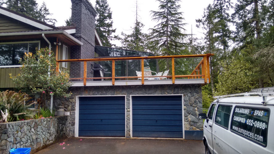 AFTER with our NEW Railing