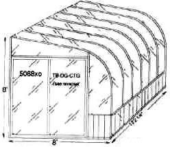 Sunroom 8' x 8' x 12' 2¼ Kit