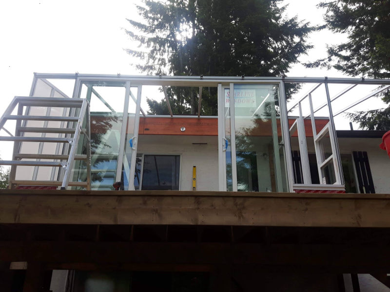 Sunroom installation