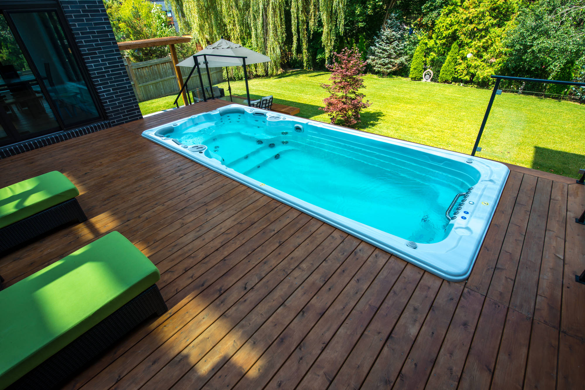 Swim Spa level to deck